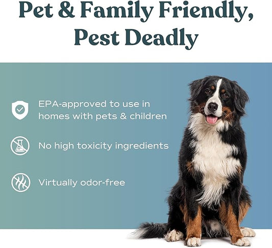 NatureTek Pest Control Kit - Pro Grade Plant Based Pest Control Spray, Long Lasting Effect, DIY Pesticide Sprayer, Bugs and Cockroach Repellent, Family/Petsafe Spray for Fly Mosquito