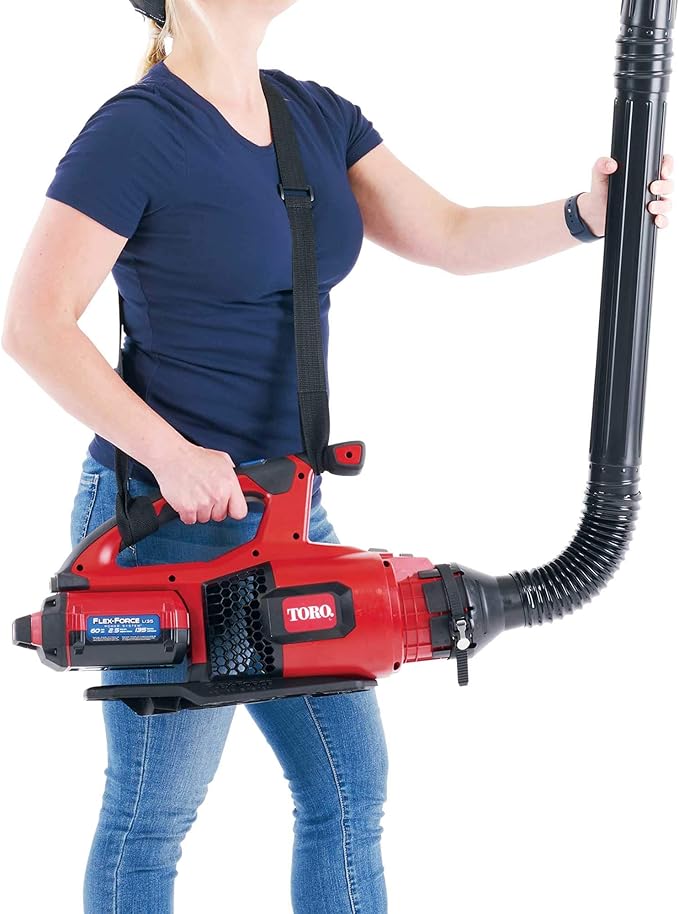 Universal Gutter Cleaning Kit with Extended Reach for Handheld Leaf Blowers Includes Shoulder Strap