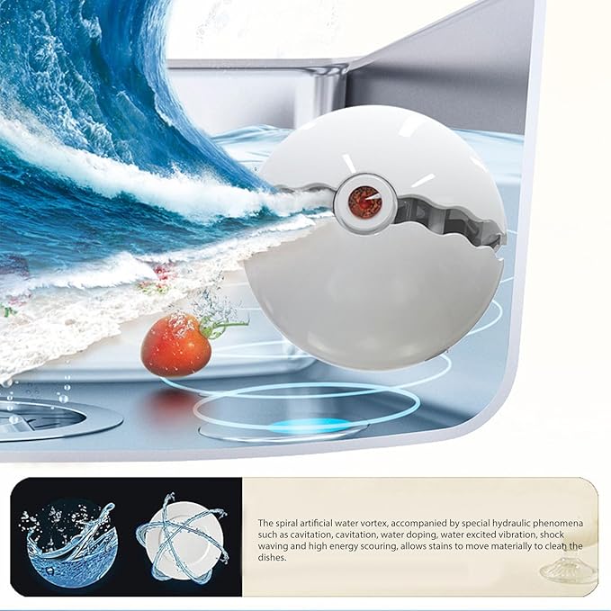 Dishwasher for Sink USB Powered Portable Dish Washing Machine Compatible with Most Kitchen Sinks