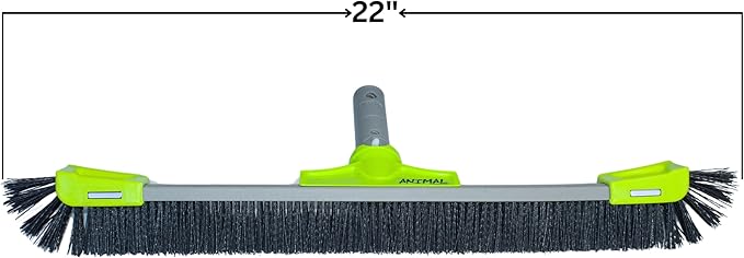 OREQ Corporation Animal Pro Pebble Pool Brush | Heavy-Duty Brush for Pebble & Textured Pool Surfaces | Professional Pool Wall & Floor Cleaning Tool (22 Inch)