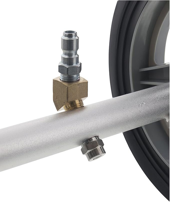 Erie Tools Surface Cleaning Water Broom with 3 Nozzles and Wheels for Pressure Washers 4000 PSI 5.5 GPM