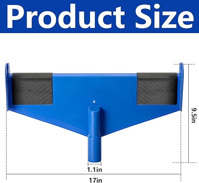 2 Pcs 17 Inch Gutter Ladder Safety Rest-Non-Slip Gutter Guard Ladder Stabilizer-Ladder Safety Helper for Gutters and Roof Safety Protection
