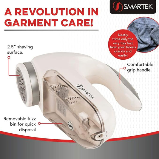 Smartek Fabric Shaver Fuzz Remover, Electric Lint Remover for Clothes, Sweater Shaver to Remove Pilling, Couch Cleaner - Image 2