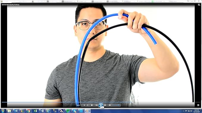 UBERFLEX™ Kink Resistant Pressure Washer Hose 1/4", 3,100 PSI with (2) 22MM - Made in USA - (25 Feet)