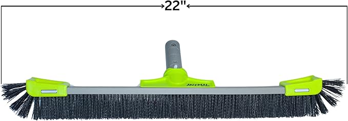 OREQ Corporation 22"/28" Animal Pro Pool Brush | Heavy-Duty All Surface & Vinyl Brush | Professional Pool Wall & Floor Cleaning Tool (22")