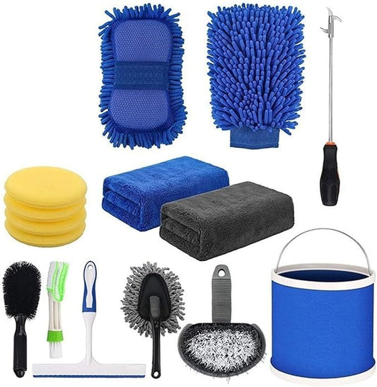 Car Washing and Wiping Splicing Rod mop Cleaning kit(15 Pieces)