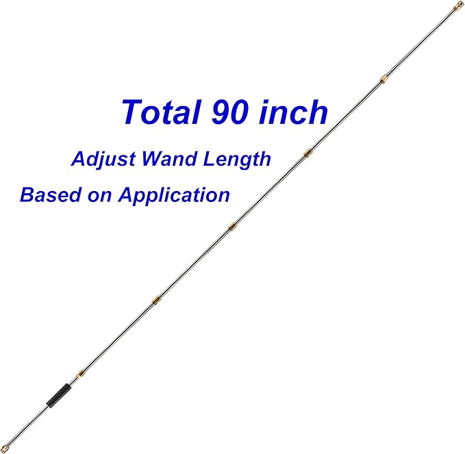 Tool Daily Pressure Washer Extension Wand, 90 Inch Power Washer Lance, 1/4 Inch Quick Connect, M22, 4000 PSI