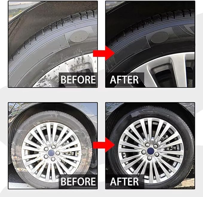 2025 Upgraded Bronze Bomber Wheel Cleaner, Tire Cleaner,- Safe on Chrome and All Wheel Finishes - Brake Dust, Dirt, Browning, Grease, and Grime Remover (US Stock) (4Pack)