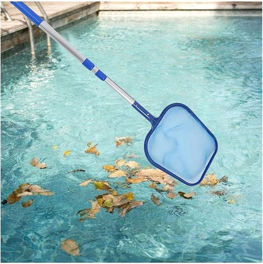 Swimming Pool Cleaning Net Swimming Pool Salvage Net with Telescopic Rod Fish Pond Skimmer Leaf Garbage Catcher Pouch Fishing Net Pool Cleaning Supplies Swimming Pool Nets for Cleaning Finest Debris
