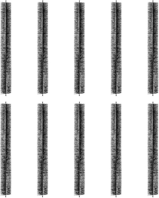 Gutter Brush 30ft, 4.33in Gutter Cleaning Tools, Gutter Guard for 5 Inch Gutters, Leaf & Debris Blocker, DIY Installation, 10 Pack