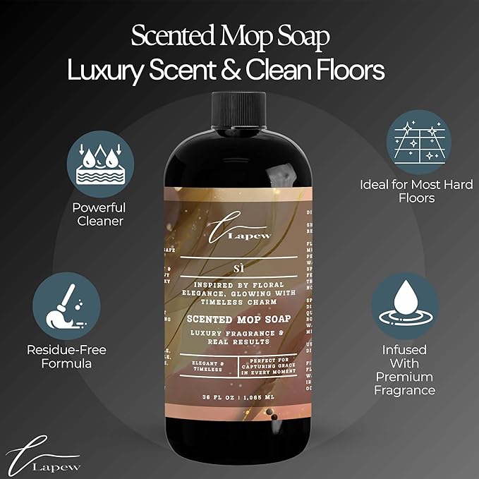 Lapew Si Bundle – Carpet Deodorizer Powder & Scented Mop Soap Set – Odor Eliminator for Pet-Friendly Homes