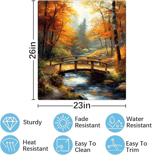 Autumn Lake Forest Dishwasher Magnet Cover for The Front Magnetic Dishwasher Door Covers Dish Washer Sticker Wrap Home Decorative Appliances Panel Decal Kitchen Decor 23" x 26" (Magnetic)