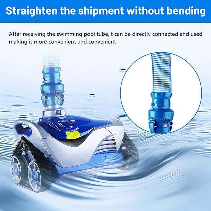 One Year Warranty 9 Pack R0527700 Pool Cleaning Vacuum Hoses，Fast Twist Lock Hose Replacement Kit Compatible with MX6,X7,T3,T5 Swimming Pool Cleaner