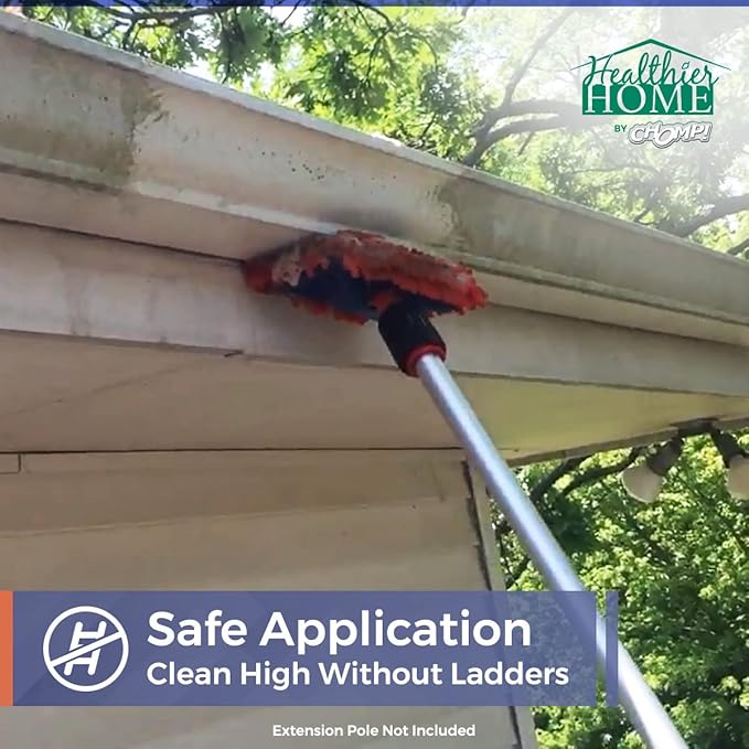 CHOMP! World’s Best Gutter Cleaner: Ultimate Gutter Cleaning Solution for All Types of Rain Gutters, Siding and Metal Trim - Instantly Clean Black Streaks, Filth, Dirt and More - 1 Gallon