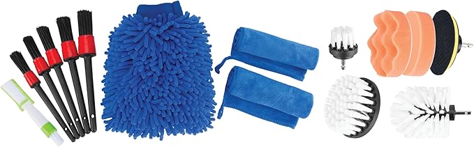 Performance Tool W4992 Ultimate Car Wash Kit (16 Pieces) - The Complete Solution for a Sparkling Clean Car