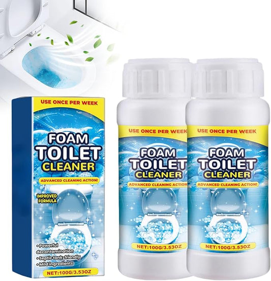 2025 Upgraded Foam Toilet Cleaner, New Powerful Toilet Bowl Cleaner, Advanced Bathroom Cleaner for Home, Powerful Instant Bowl Cleaners for Toilets Squatting Pans (2)