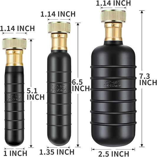 GlückMarine Drain Cleaning Bladder Kit fits 1 to 6 Inch Drain Pipes unclogs Stubborn Blockages in Kitchen Sink Bathtub Main Drain and Sewer Line with Water Power