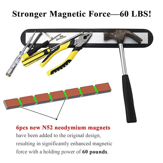 14-inch 60Lbs Pull Heavy Duty Telescoping Magnetic Sweeper Pickup Tool- Screws Parts Finder Strong Magnet Sweeper/Super Strength Extendable Magnetic Metal Pick-up and Nail Magnet