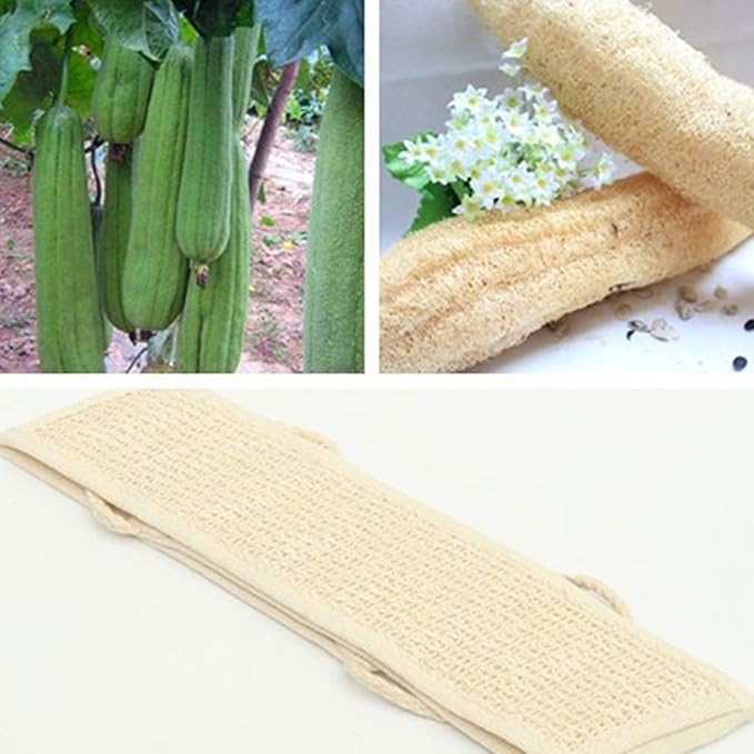 Dry Brushing 1pc Soft Exfoliating Bath Shower Massage Spa Scrubber Sponge Back Strap Body Skin Cleaning Tool