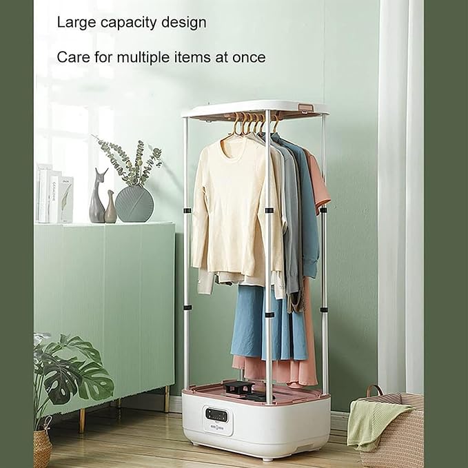 Hanging Garment Steamer, Collapsible Automatic Wireless Vertical Steam Iron with Wrinkle Removal Clip, for Clothes & Fabric, One-key Care, Quick-Drying Steam