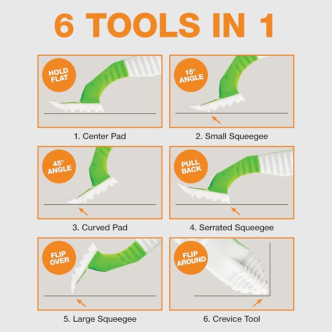 FurDozer Pet Hair Remover & Auto Detailing Tools - Cat & Dog Hair Remover for Carpets, Car Interiors, Couches, Bedding, & Pet Furniture (Green, X6) - Image 10