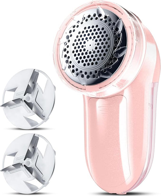 Bymore Fabric Shaver, Lint Shaver, Sweater Shaver for Clothes, Pink | Compact one-button design refreshes clothes quickly and fits easily in a bag for home, office or travel by Bymore