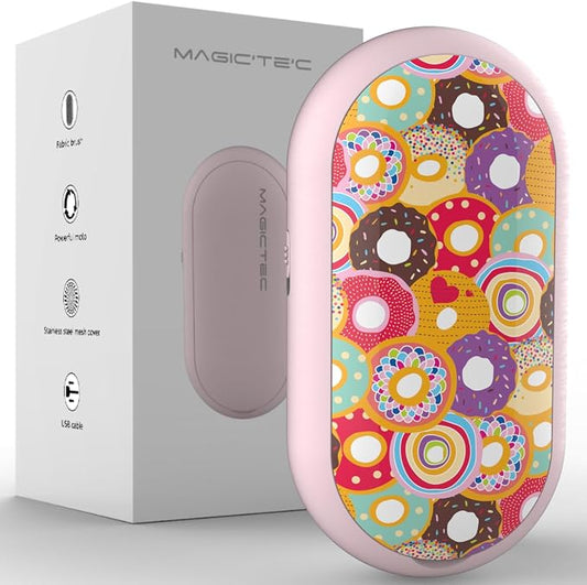 Rechargeable Fabric Shaver, Magictec Lint Remover Sweater Defuzzer Lints Fuzzs Pills Pilling Trimmer for Clothes and Furniture -Battery Operated (Donut) by Magictec