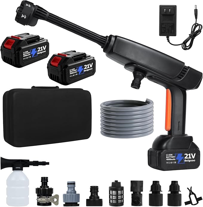 Cordless, Brushless Motor 1450 PSI, 2pcs 4.0Ah Battery