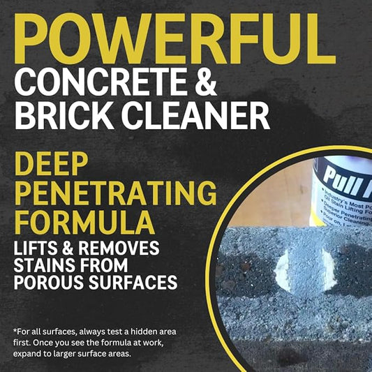 CHOMP! Concrete Oil Stain Remover: Pull It Out Removes and Cleans Oils, Greases from Garage Floors & Driveways, 128 Fl Oz