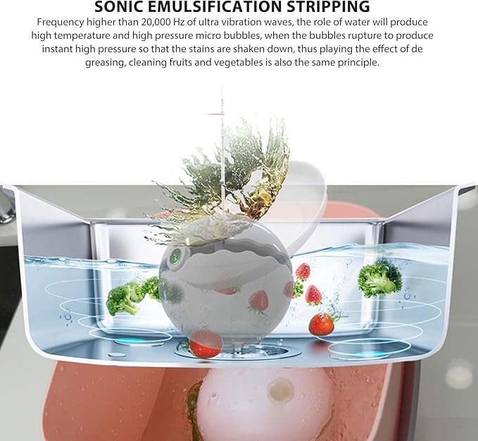 Dishwasher for Kitchen Sinks Compact USB Powered Device for Dishes Plates and Utensils