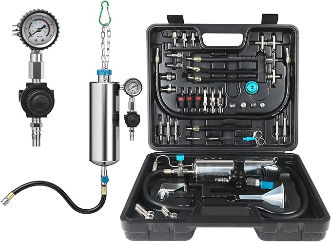 Fuel Injector Cleaner Kit, Non-Dismantle Fuel Injection System Cleaner Tester 1L 150PSI Fuel Injector System Cleaning Machine Tool Catalytic System Cleaner Converter Cleaner for Gasoline Cars Vehicle