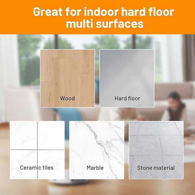 Sweet Orange Scent Floor Cleaning Solution Compatible with Dreame Cleaning Solution, Floor Cleaner for Hardwood Tile Hardfloor, Compatible Robot Vacuums with Mopping and Wet Dry Vacuum (2 bottles)