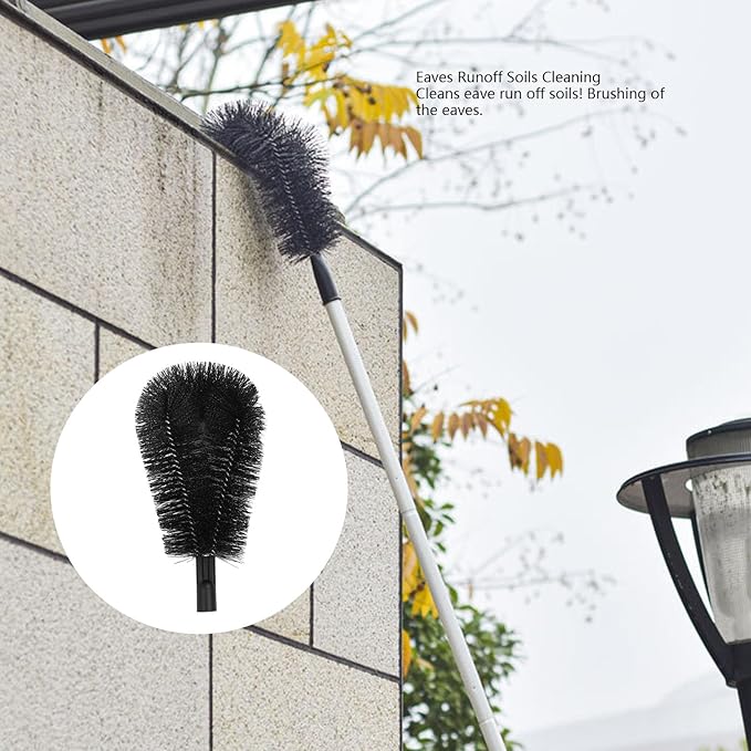 Gutter Cleaning Tool, Multifunctional Brush, Long Reach - High Efficiency Dirt Removal, Durable PET PP Aluminum, Ideal for Roof and Drainage Maintenance