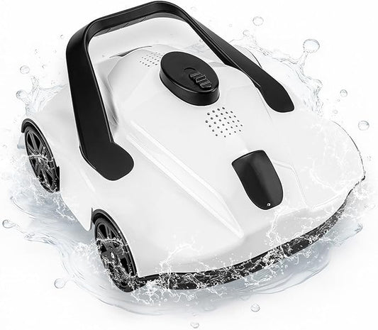 Robotic Pool Cleaners Cordless Robotic Pool Cleaner for Above Ground Pools - 130 Min Runtime, Self-Charging, Cleans Up to 860 Sq Ft, Lightweight & Portable Design