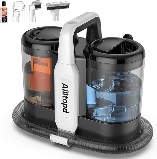 Spot Cleaner for Carpet and Upholstery, with Cleaning Tool