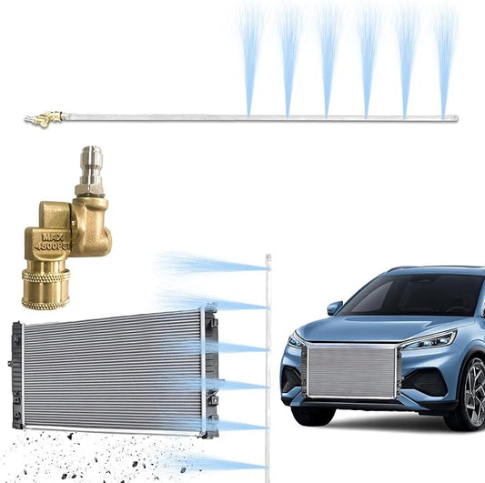 NIFUAL Car Radiator Cleaning Wand,Radiator Cleaner Wand,Radiator Flush And Cleaner Tool,Home Car Truck Power Washer Wand,Pressure Washer Jetter Nozzle Flat Wand Fit Over 2000PSI Pressure Washer ﻿