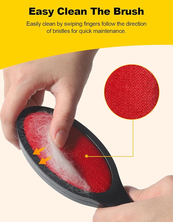 Lint Brush Lint Remover Lint Brushes for Clothes - Dual Sided Reusable Pet Hair Remover for Clothes Sheet Carpet Furniture Fabric, 2 Count - Image 5