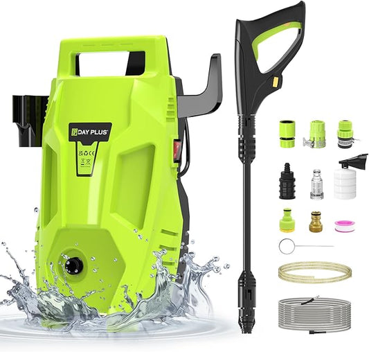 2800W Pressure Washer, 60Bar 500mL/H Portable Jet Washer Pressure Washers with Patio Cleaner, High Power Washing Machine Cleaner for Deep Cleaning Tools for Cars Patio Driveway Home Use
