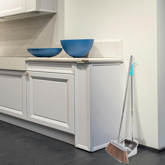 Ergonomic Handle Broom Dustpan Set Indoor House Cleaning Tool Broom and Dustpan for Home