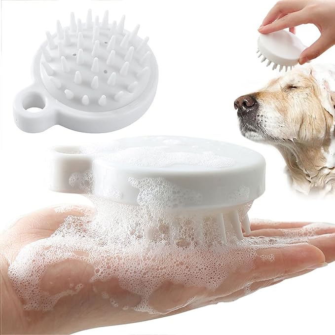 Body Brushes 1pc Silicone Bath Brush Soft Massage Comb for Bathroom Bath Cleaning Tool Pet Accessories Bath