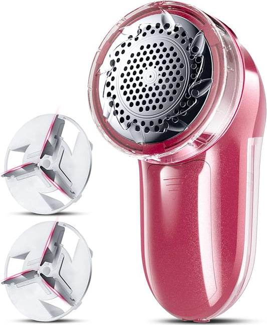 Bymore Fabric Shaver, Lint Shaver, Sweater Shaver for Clothes, Bright Red | Compact one-button design refreshes clothes quickly and fits easily in a bag for home, office or travel by Bymore