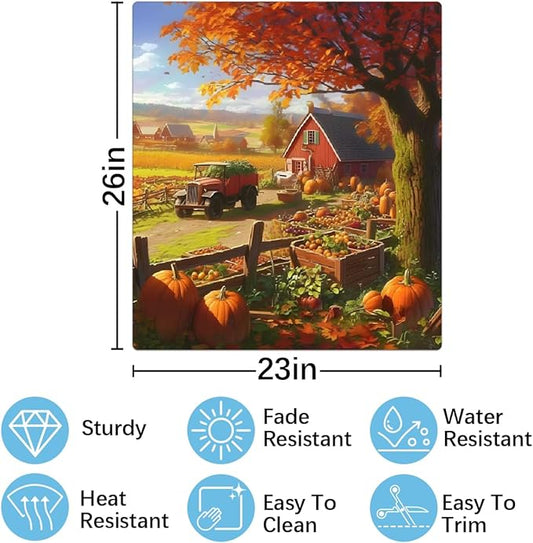 Autumn Golden Farm Dishwasher Magnet Cover for The Front Magnetic Dishwasher Door Covers Dish Washer Sticker Wrap Home Decorative Appliances Panel Decal Kitchen Decor 23" x 26" (Magnetic)