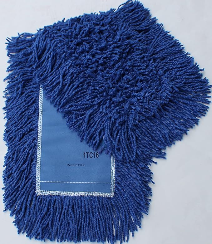 Ultimate Dust Mop Kit: Industrial-Grade Performance, Heavy-Duty Frame, Telescopic Handle - Blue 48 Inch