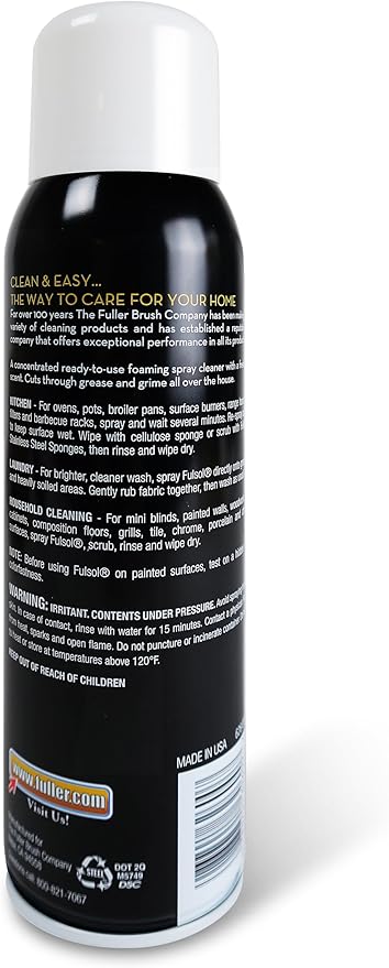 Fuller Brush Fulsol All-Purpose Cleaner Spray ?€? Heavy-Duty Degreaser for Kitchen, Bathroom, Garage & More ?€? Multi-Surface Cleaning Solution, 24 oz