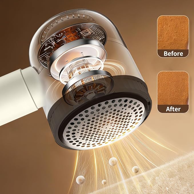 Fabric Shaver Pill Remover for Clothes Sofa Sweater Lint Shaver | Three-Speed Adjustable Features LED Display Gentle on All Fabrics Upgraded lint Shaver - Image 7