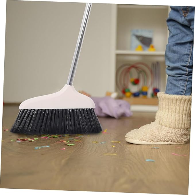 Cabilock Dust Pan Broom Set Dust Broom with Long Handle Floor Cleaning Kit House Cleaning Tools Long Handle
