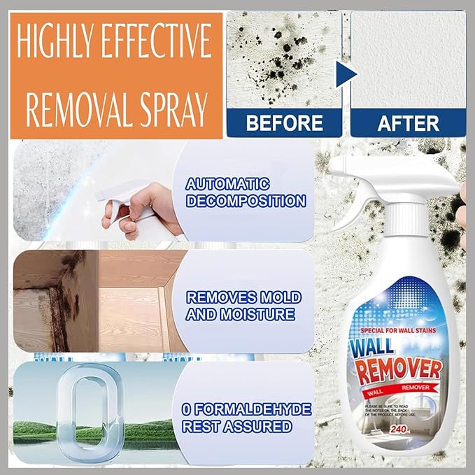 Heavy-Duty Kitchen Degreaser Foam Cleaner,Highly Effective Removal Spray,Dirt, Dust And Stain Remover,Wall Multi functiona Foam Cleaner Spray (3, 240ML)