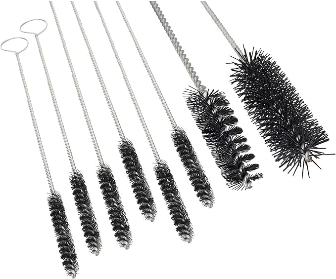 Speedway Motors Engine Cleaning Brush Kit Includes 12 Multi-Size Brushes Ranging from 1/4 Inch to 5 Inch Diameter, Ideal for Engine Maintenance, Detailing, and Race Car Cleaning