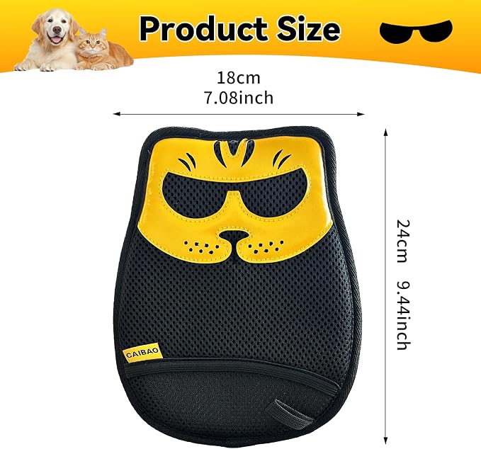 Pet Hair Removal Glove - Washable Reusable, 2pcs | Electrostatic dual-direction fiber grabs loose fur. Works on sofas, rugs, car seats & pet beds. Cat & dog hair - Image 7