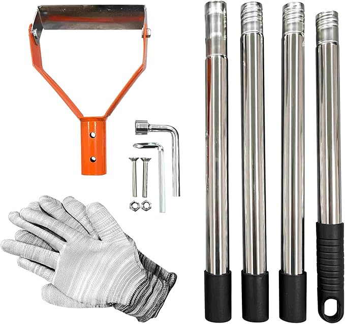 Garden Hoe for Weeding | Heavy Duty Loop Long Handle Shovel,Metal Weeder Scraper Gardening Hoe - for Digging Trenching Loosening Hoeing Edging Farm Lawn Backyard Patio Flower Bed